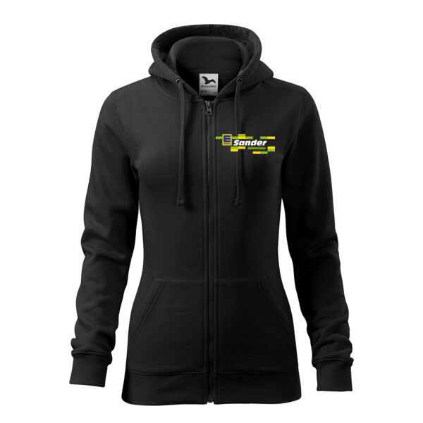 Edeka Sander Zip-Hoodie Damen Bodyfit Miniaturansicht